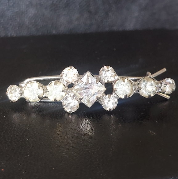 Vintage Rhinestone Barrett - Picture 2 of 7